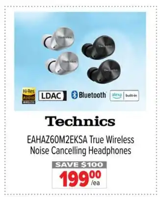 2001 Audio Video EAHAZ60M2EKSA True Wireless Noise Cancelling Headphones offer