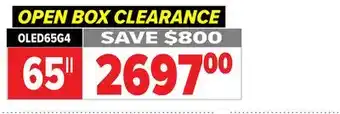 2001 Audio Video OLED65G4 65 OLED evo G4 Series TV with webOS 24 offer