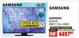 2001 Audio Video QN98Q80C SAMSUNG 98 QLED 4K DIRECT FULL ARRAY offer