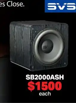 2001 Audio Video SB2000ASH SVS Subwoofer offer