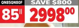 2001 Audio Video QN85QN80F 85 Neo QLED 4K Vision AI Smart TV (2025) offer