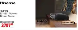 2001 Audio Video PX3PRO 80- 150 Trichroma 4K Laser Cinema offer