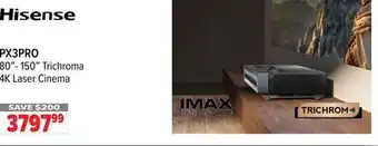 2001 Audio Video PX3PRO 80- 150 Trichroma 4K Laser Cinema offer