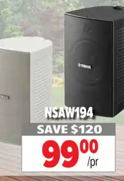 2001 Audio Video NSAW194 Yamaha Indoor/Outdoor Speakers offer