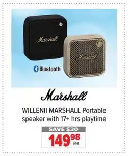 2001 Audio Video MARSHALL Portable speaker with 17+ hrs playtime offer