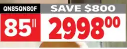 2001 Audio Video QN85QN80F 85 Neo QLED 4K TV offer