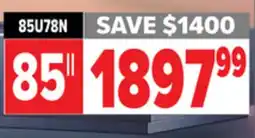 2001 Audio Video 85U78N 85 ULED MiniLED TV offer