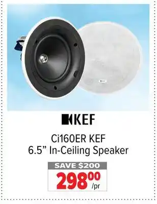 2001 Audio Video Ci160ER KEF 6.5 In-Ceiling Speaker offer