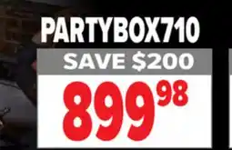 2001 Audio Video PARTYBOX710 Party Boxes offer