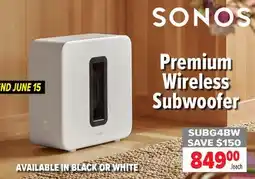2001 Audio Video SUBG4BW Premium Wireless Subwoofer offer