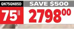2001 Audio Video QN75QN85D Samsung 75 Neo QLED 4K offer