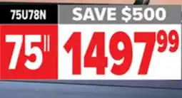 2001 Audio Video 75U78N ULED MiniLED 75 offer