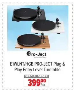 2001 Audio Video E1WLNT Plug & Play Entry Level Turntable offer