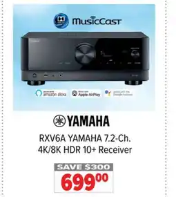 2001 Audio Video RXV6A 7.2-Ch. 4K/8K HDR 10 + Receiver offer