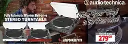 2001 Audio Video ATLP60XBB/W/R Fully Automatic Wireless Belt-Drive Stereo Turntable offer
