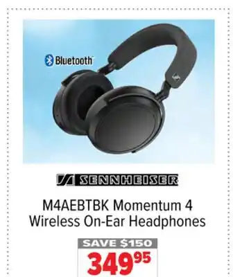 2001 Audio Video M4AEBTBK Momentum 4 Wireless On-Ear Headphones offer