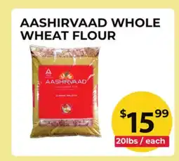 Food World Supermarket AASHIRVAAD WHOLE WHEAT FLOUR offer