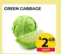 Food World Supermarket GREEN CABBAGE offer