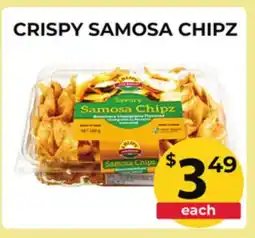 Food World Supermarket CRISPY SAMOSA CHIPZ offer