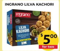 Food World Supermarket INGRANO LILVA KACHORI offer