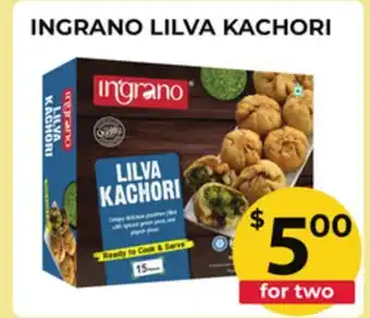 Food World Supermarket INGRANO LILVA KACHORI offer