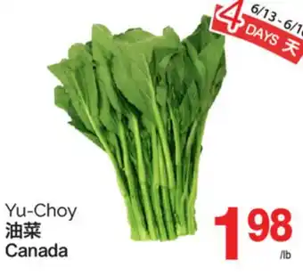 T&T Supermarket YU-CHOY offer