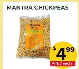 Food World Supermarket MANTRA CHICKPEAS offer