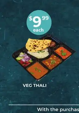 Food World Supermarket VEG THALI offer