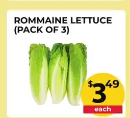 Food World Supermarket ROMMAINE LETTUCE offer