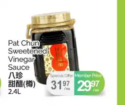 T&T Supermarket PAT CHUN SWEETENED VINEGAR SAUCE, 2.4L offer
