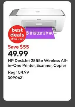 Staples HP DeskJet 2855e Wireless All-in-One Printer, Scanner, Copier offer