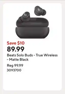 Staples Beats Solo Buds - True Wireless - Matte Black offer