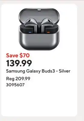 Staples Samsung Galaxy Buds3 - Silver offer