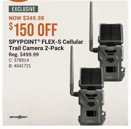 Cabela's SPYPOINT FLEX-S Cellular Trail Camera 2-Pack offer