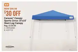 Cabela's Caravan Canopy Sports Cirrus 10'x10' Slant-Leg Canopy offer