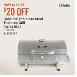 Cabela's Cabela's Stainless Steel Tabletop Grill offer