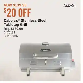 Cabela's Cabela's Stainless Steel Tabletop Grill offer