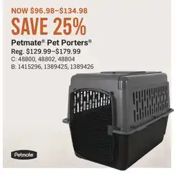 Cabela's Petmate Pet Porters offer