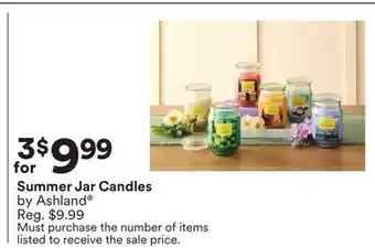 Michaels Summer Jar Candles by Ashland offer