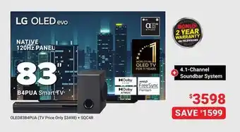 Visions Electronics LG 83 OLED TV offer