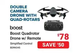 Visions Electronics Boost Quadcopter Drone w/ Remote offer