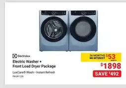 Visions Electronics Electrolux Electric Washer + Front Load Dryer Package offer