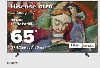 Visions Electronics Hisense 65 S7N Canvas Art Smart TV offer