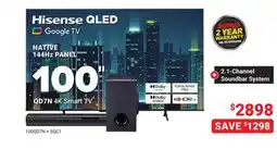 Visions Electronics Hisense 100 QD7N 4K Smart TV offer