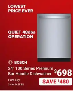 Visions Electronics 24 100 Series Premium Bar Handle Dishwasher offer