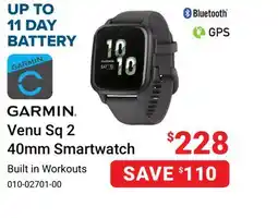 Visions Electronics Venu Sq 2 40mm Smartwatch offer