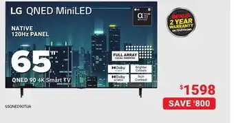 Visions Electronics QNED 90 4K Smart TV65 offer