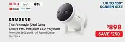 Visions Electronics SAMSUNG The Freestyle (2nd Gen) Smart FHD Portable LED Projector offer