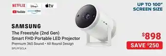Visions Electronics SAMSUNG The Freestyle (2nd Gen) Smart FHD Portable LED Projector offer