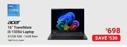 Visions Electronics Acer 16 TravelMate i5-1335U Laptop offer